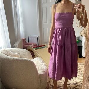 Elegant Purple Sleeveless Dress